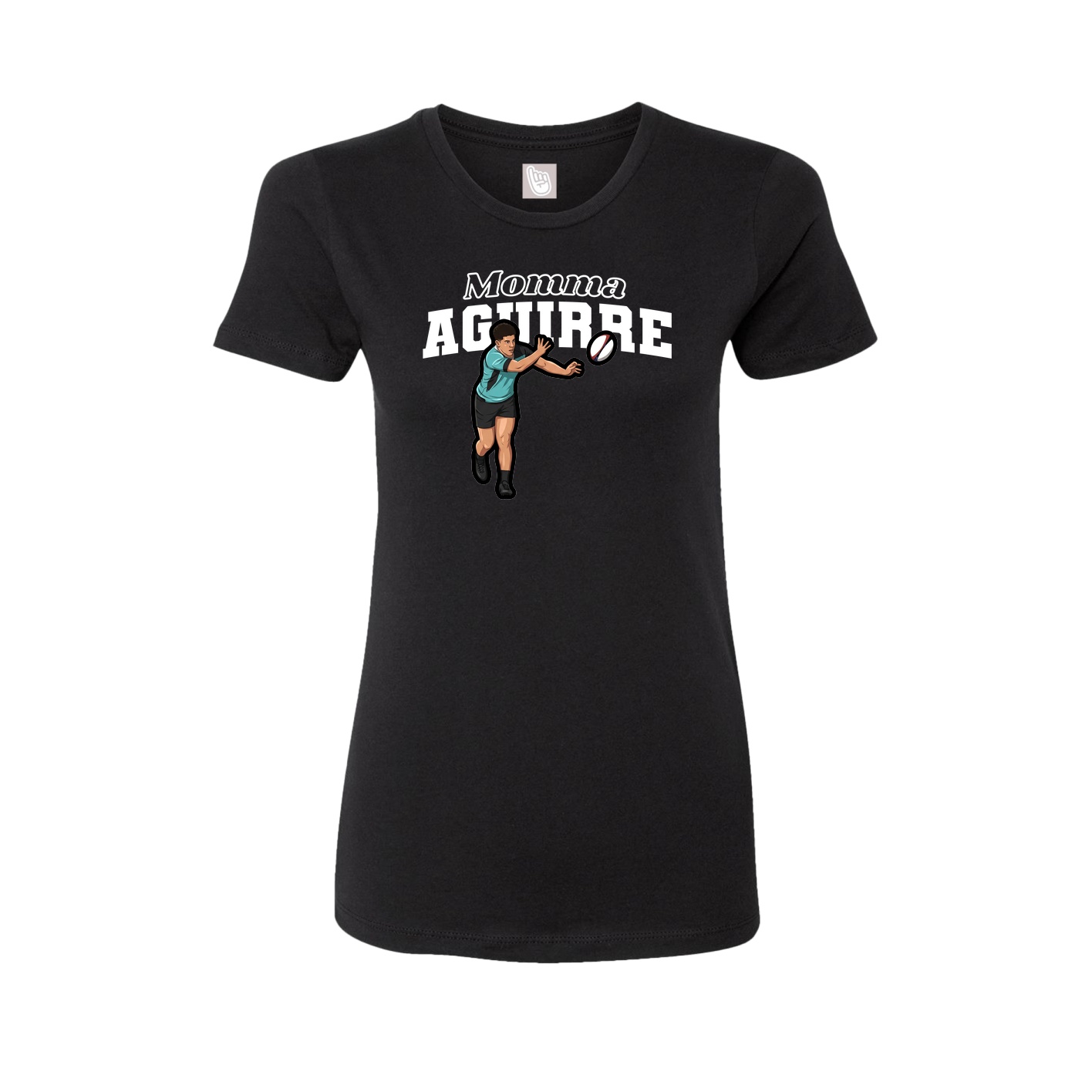 Womens Tee — Mothers Day Block in Black