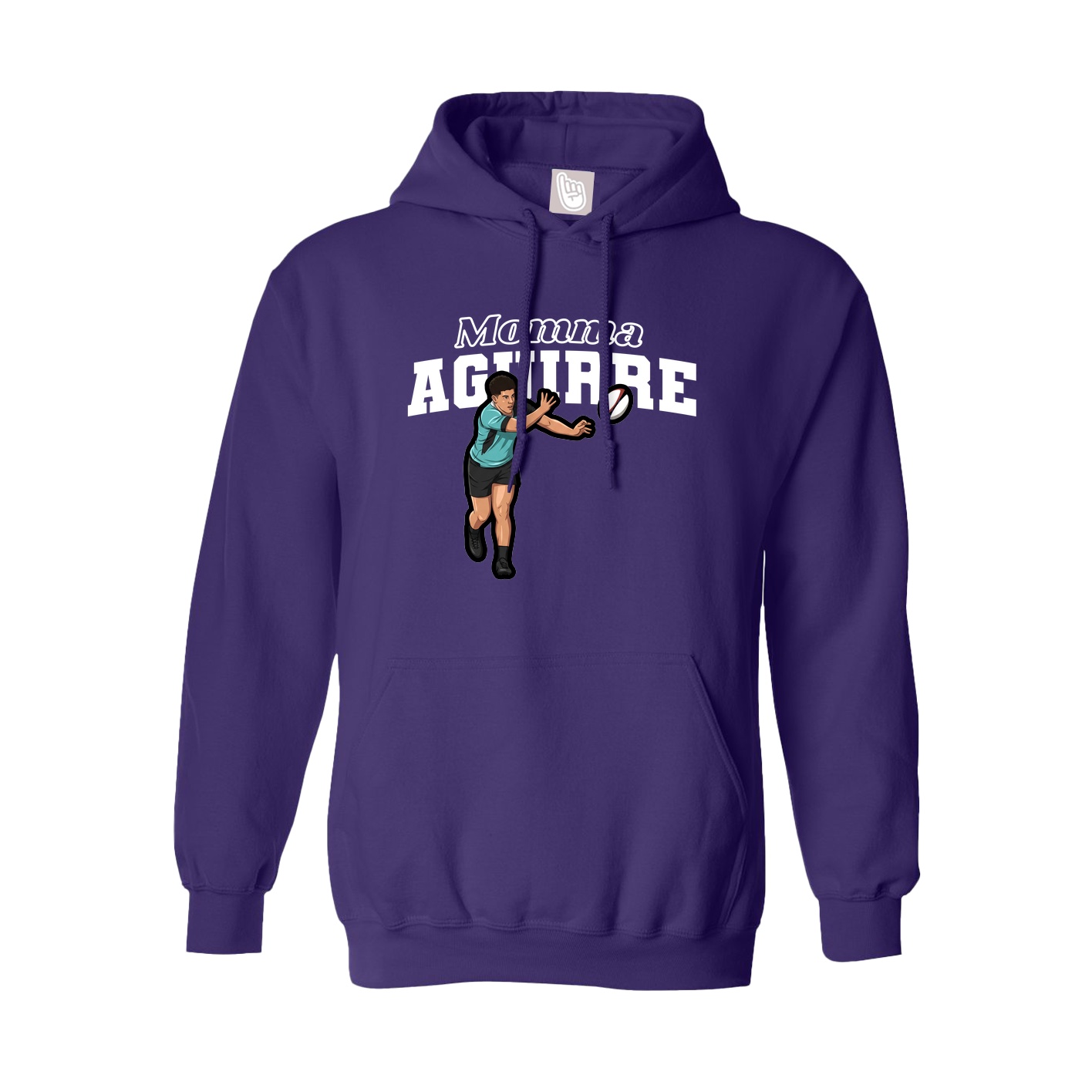 Hoodie — Mothers Day Block in Purple