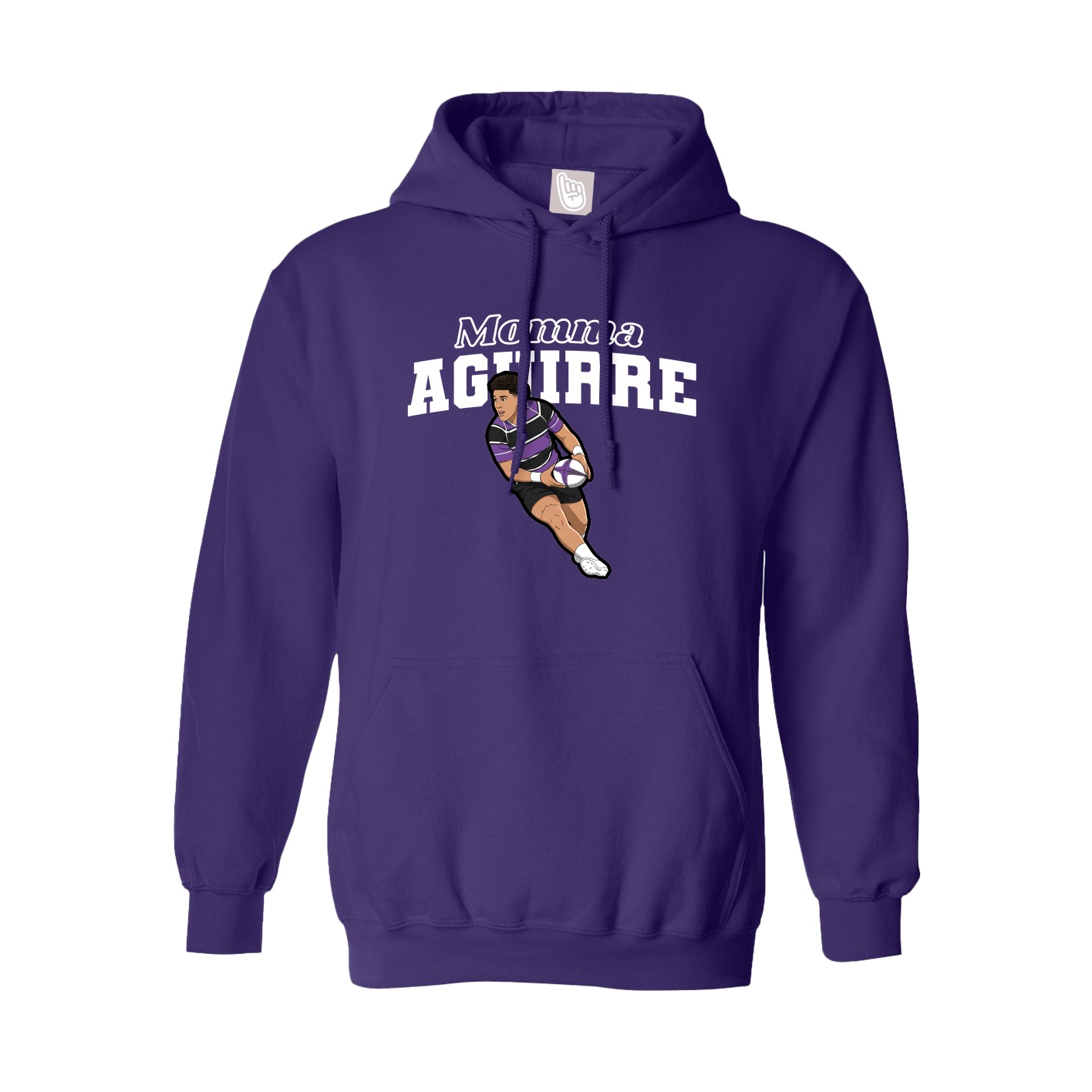 Youth Hoodie — Mothers Day Block in Purple
