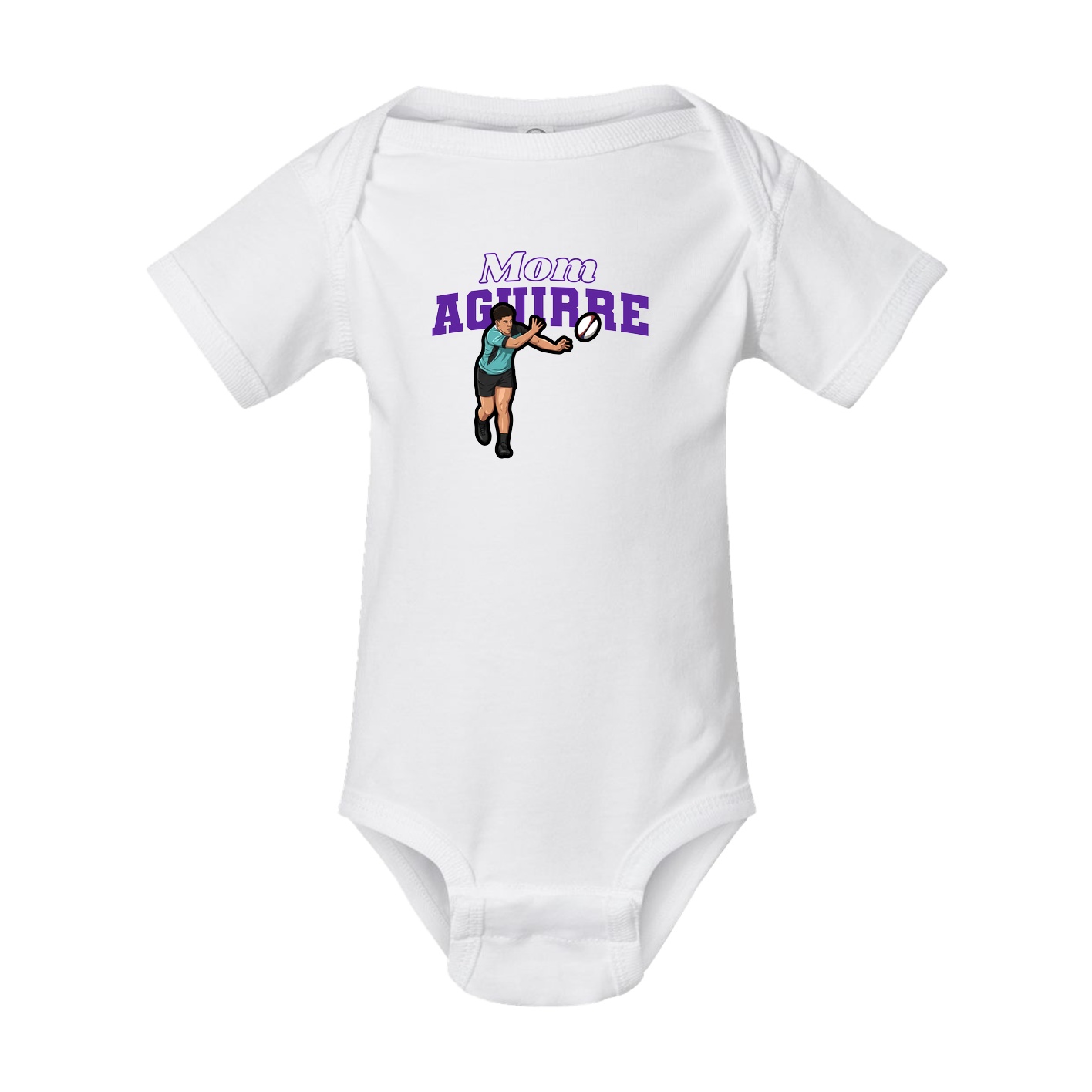 Baby Onesie — Mothers Day Block in White