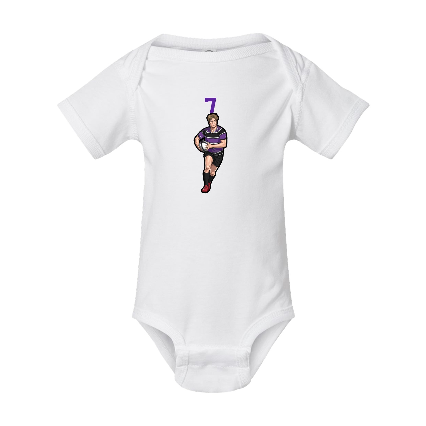 Baby Onesie — Number Top in White