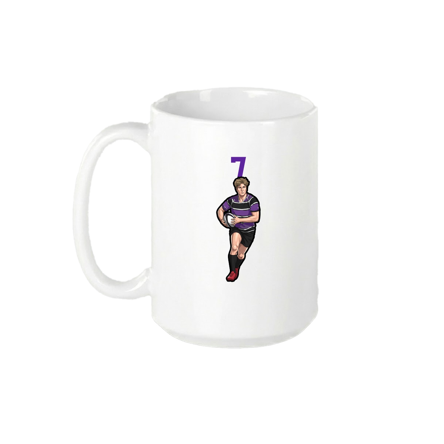 15oz Coffee Mug — Number Top in White