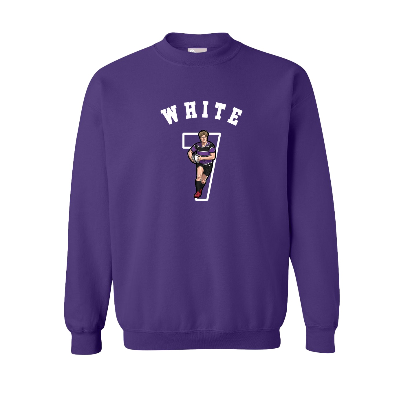 Fleece Crew — Shirsey Arch in Purple
