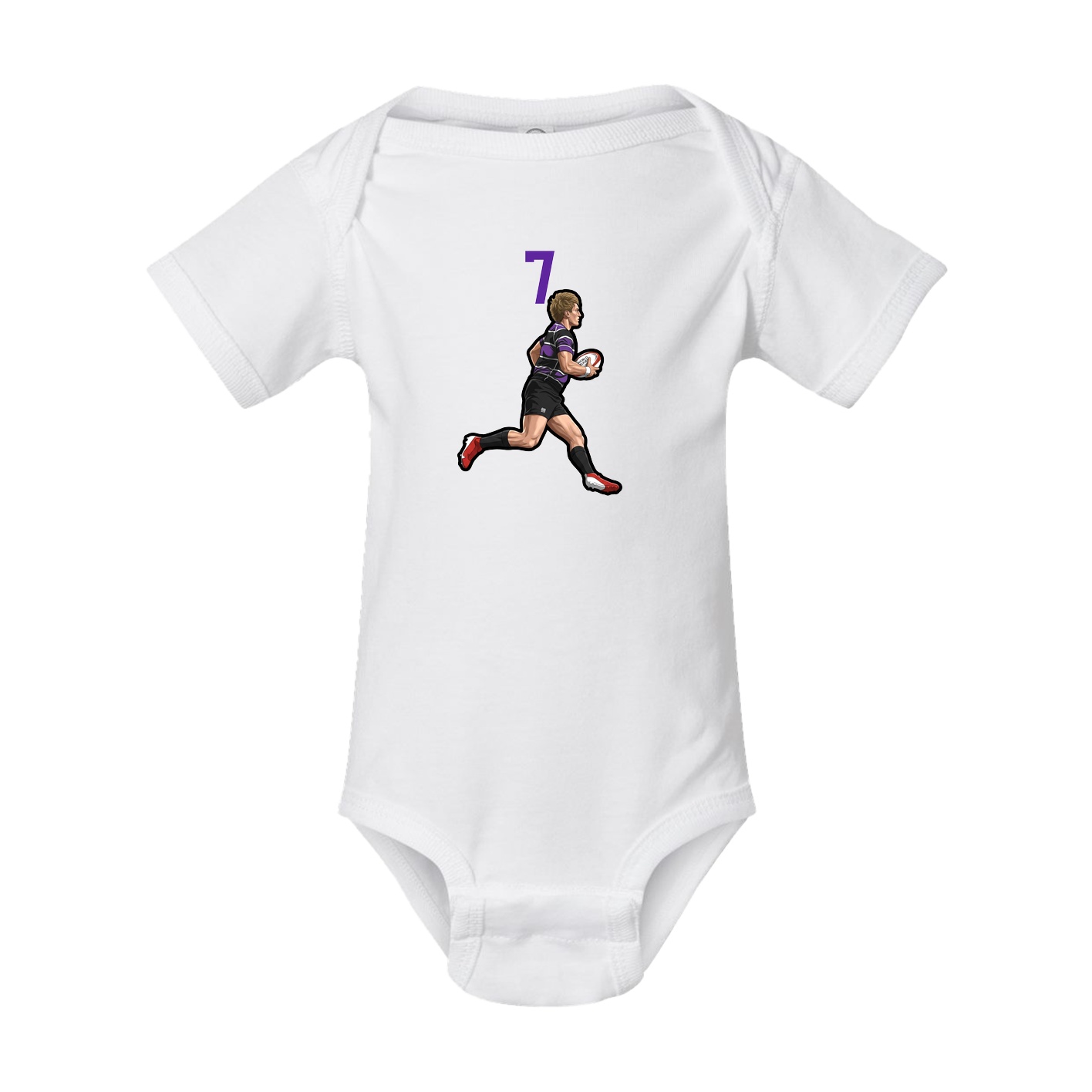Baby Onesie — Number Top in White
