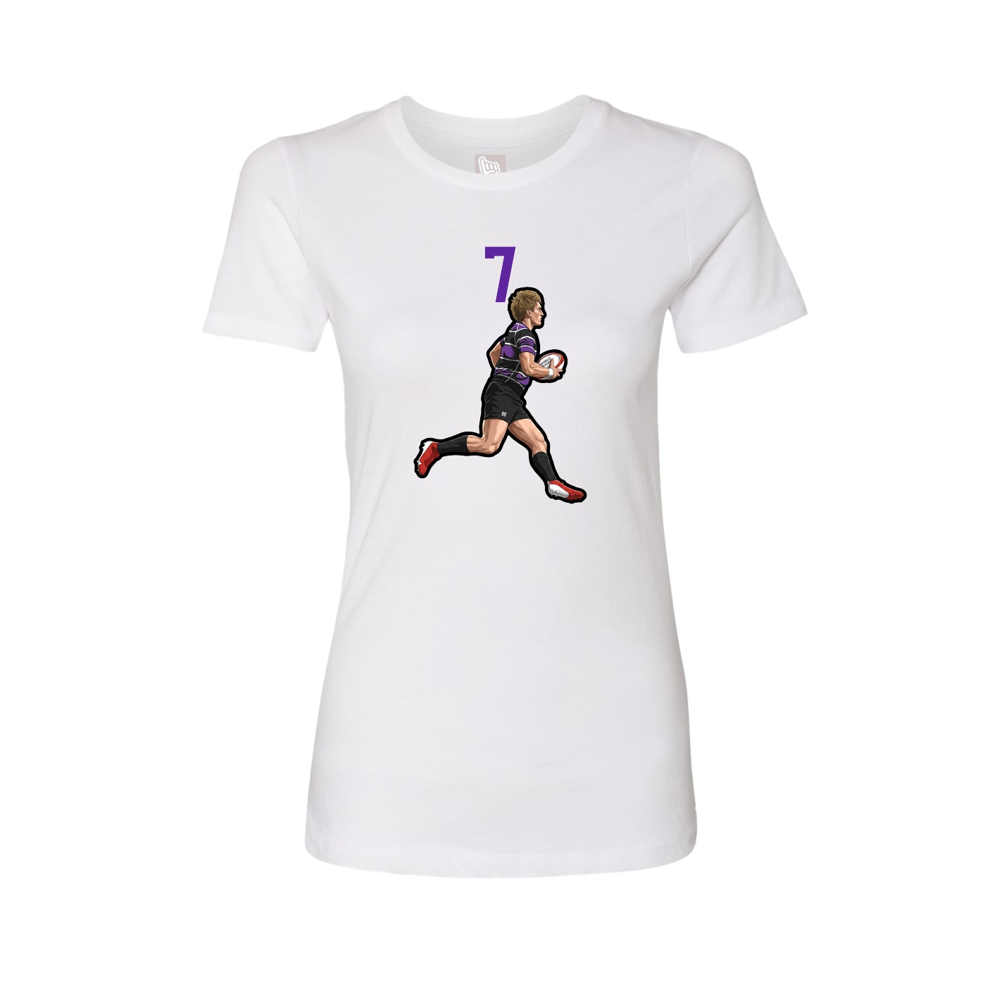 Womens Tee — Number Top in White