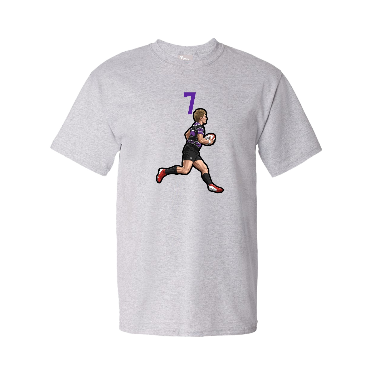 Youth Tee — Number Top in Grey