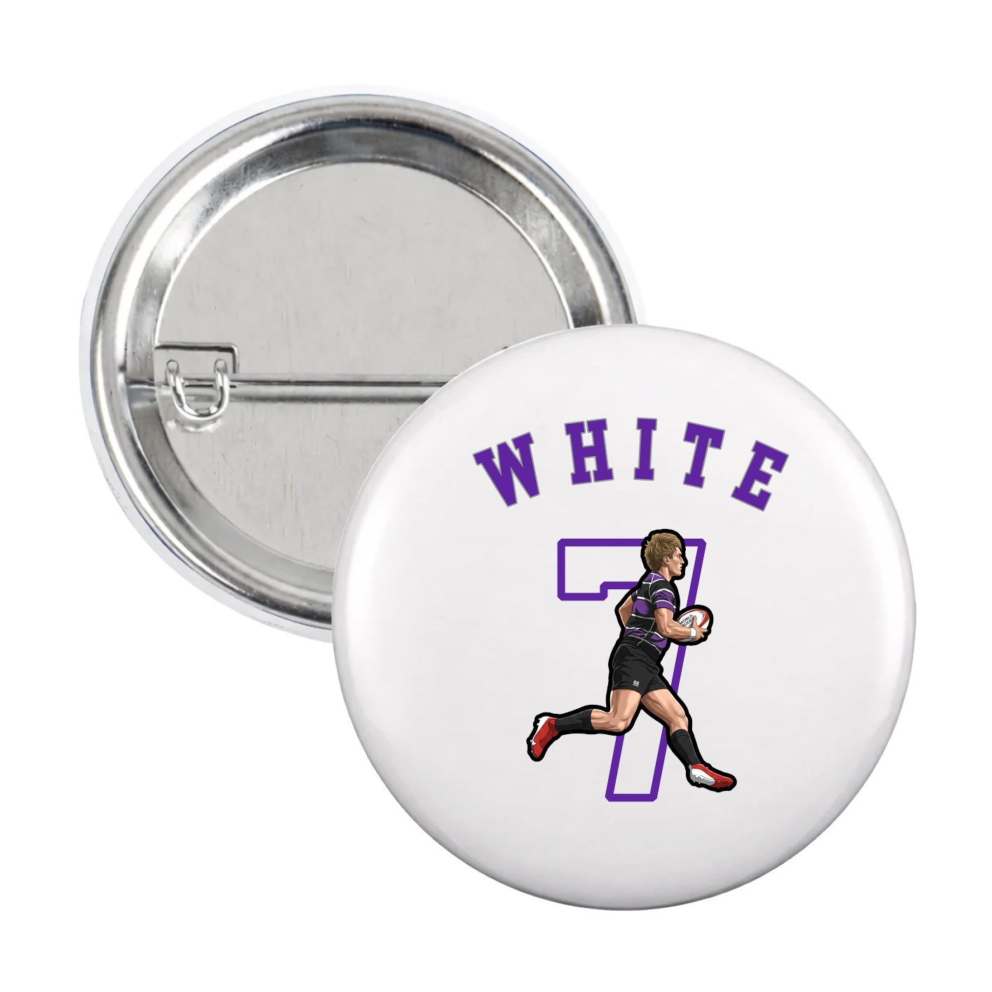 Game Day Button — Shirsey Arch in White