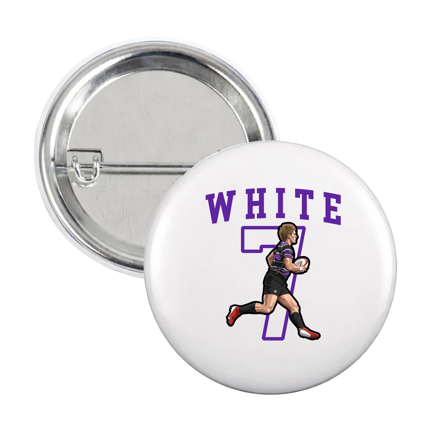 Game Day Button — Shirsey in White