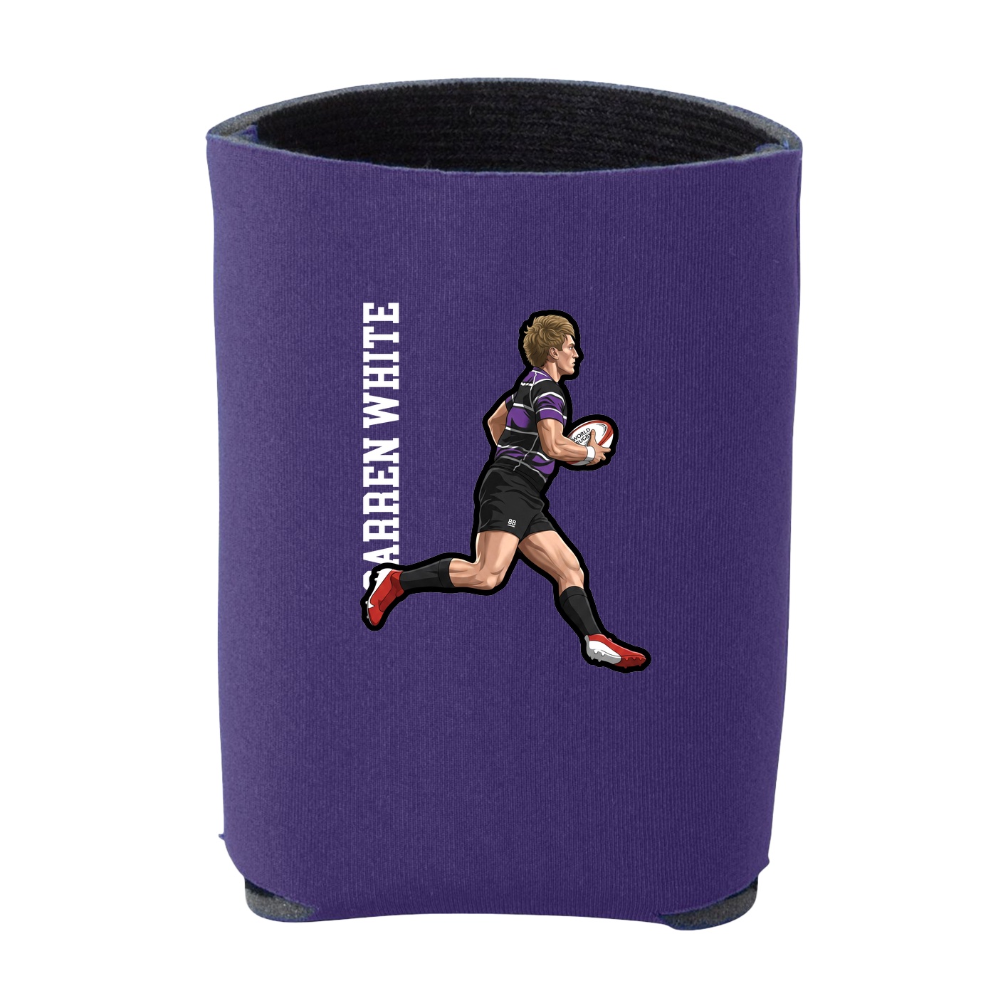 Can Holder — Name Vertical in Purple