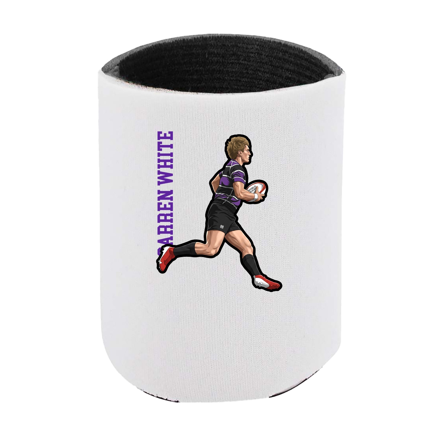Can Holder — Name Vertical in White