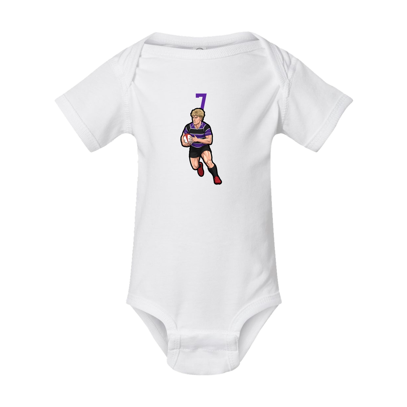 Baby Onesie — Number Top in White