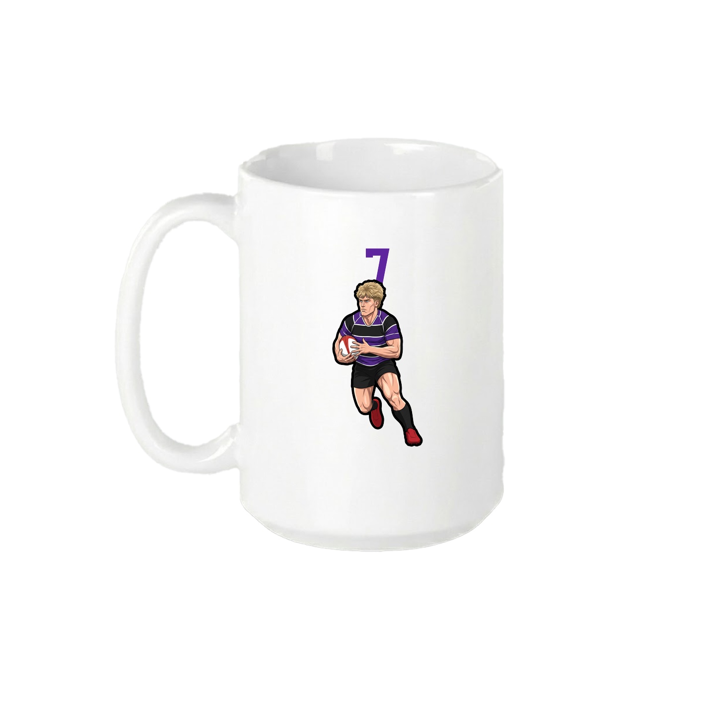 15oz Coffee Mug — Number Top in White
