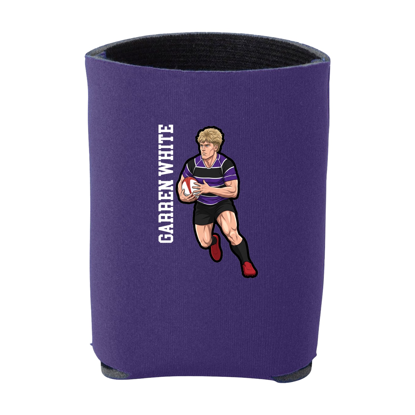 Can Holder — Name Vertical in Purple
