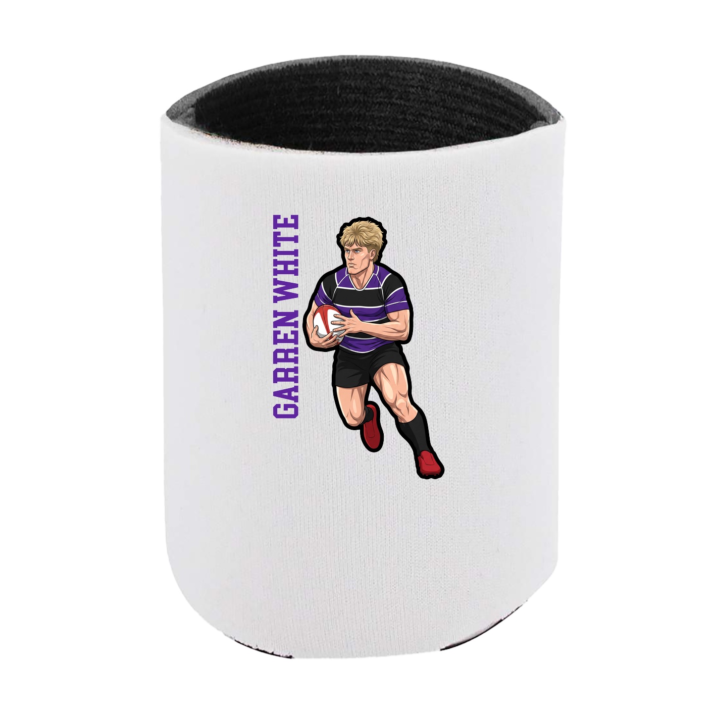 Can Holder — Name Vertical in White