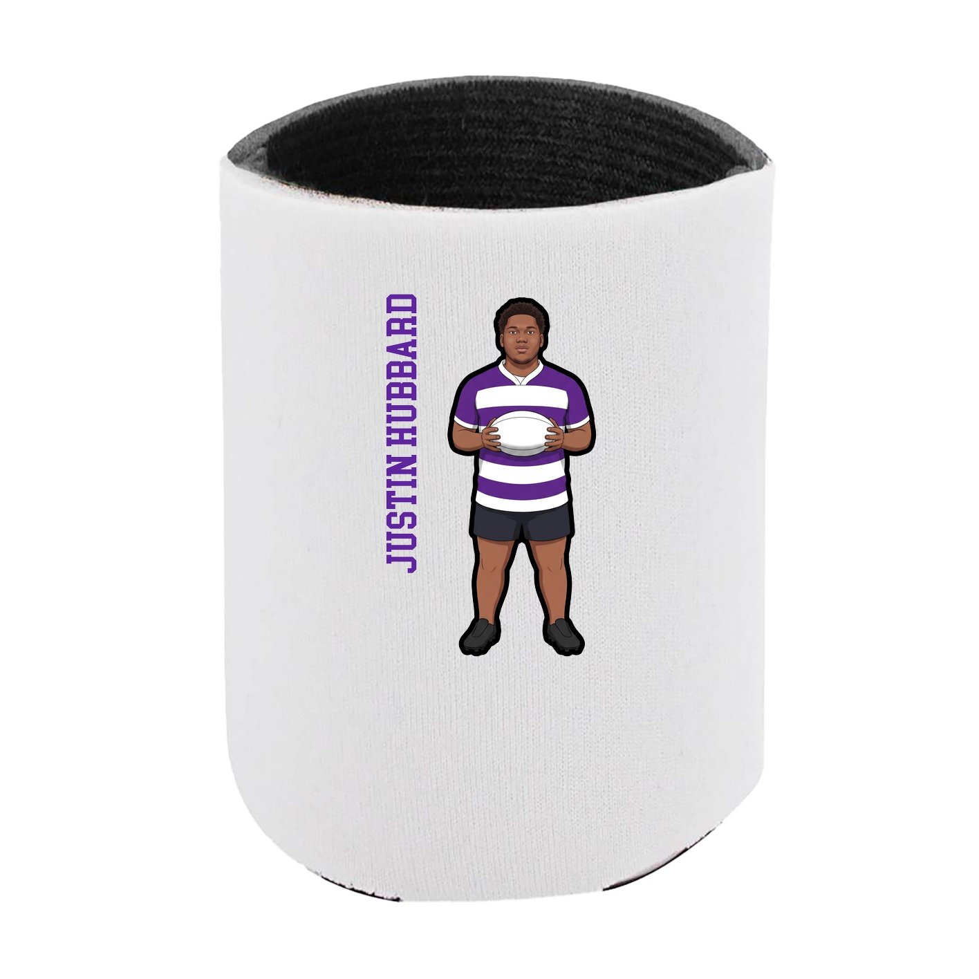 Can Holder — Name Vertical in White