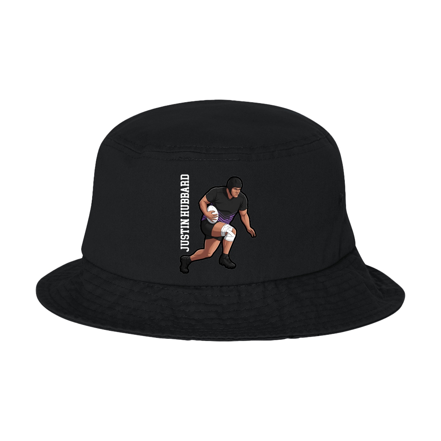 Bucket Cap — Name Vertical in Black