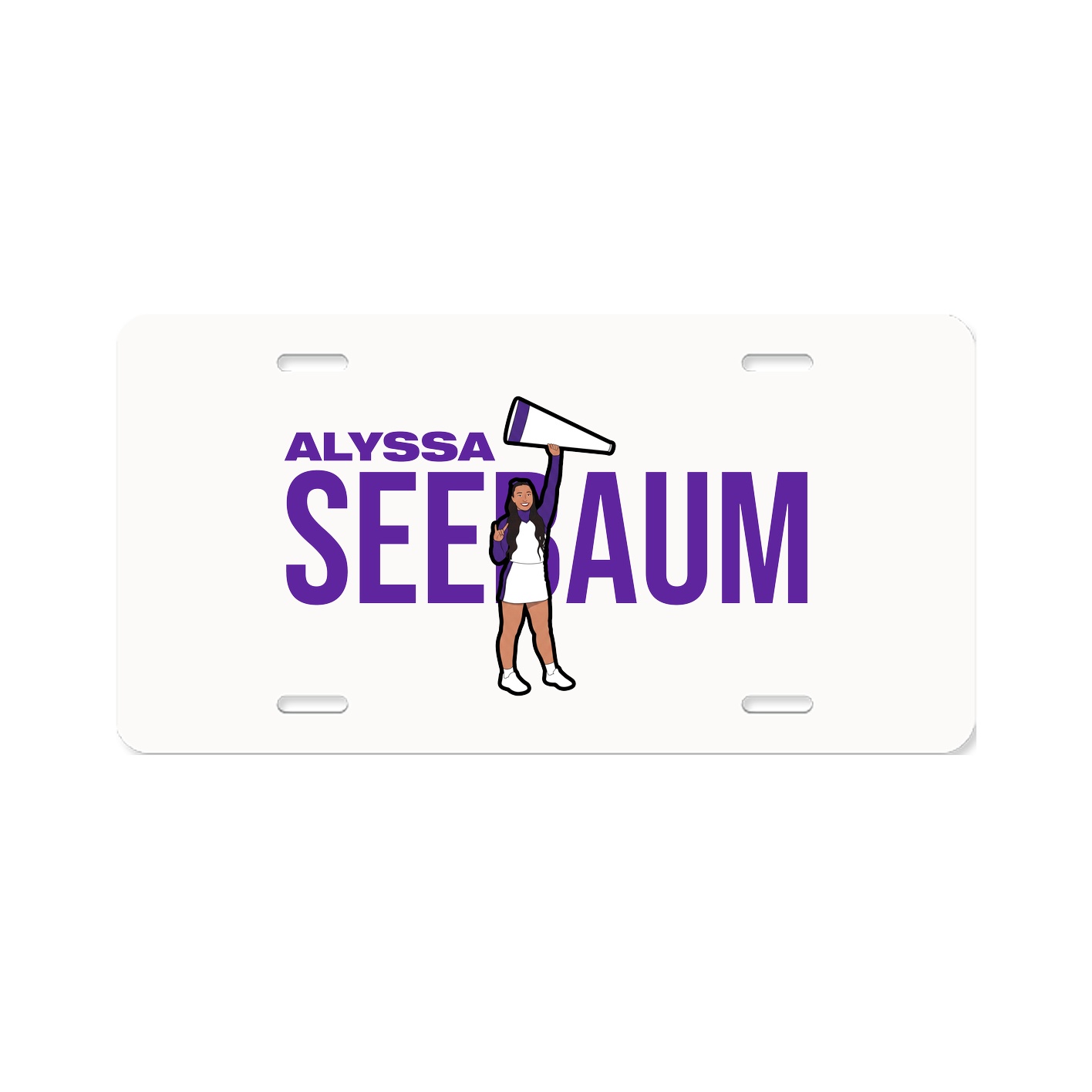 License Plate — Player Name in Classic
