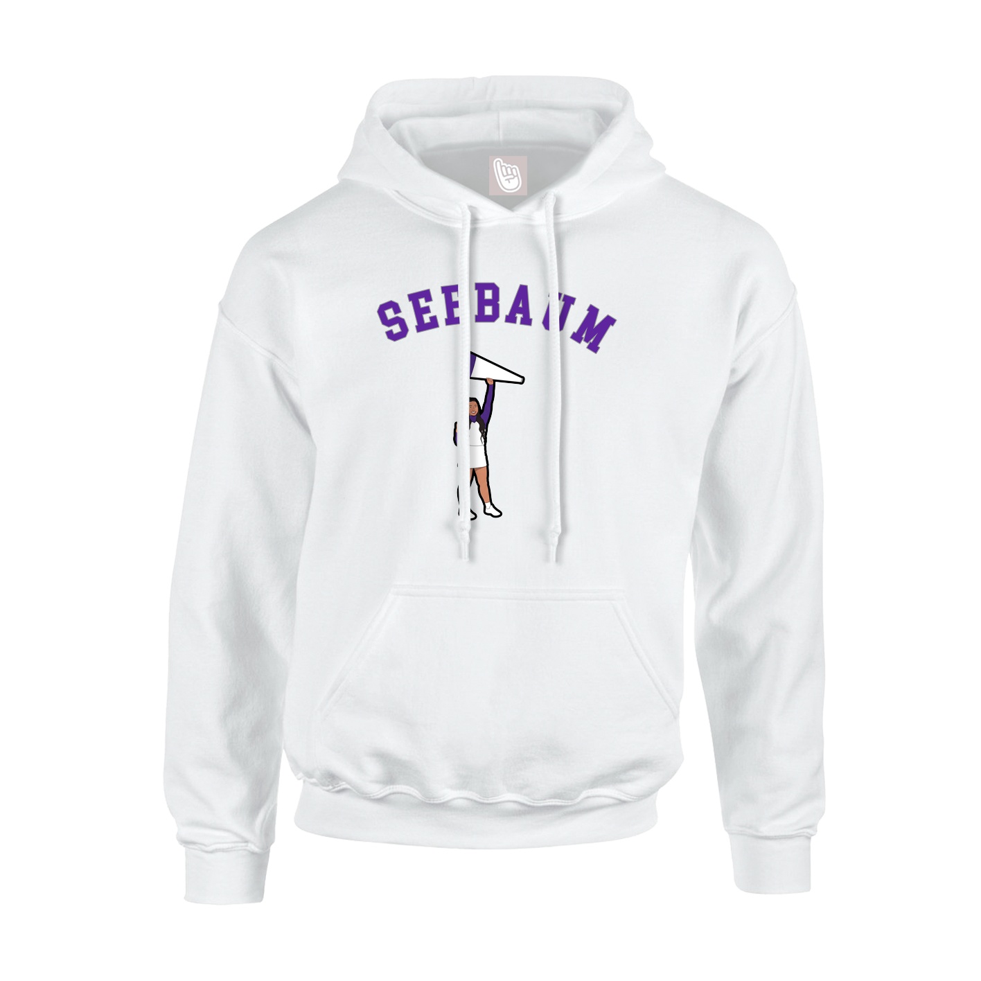 Youth Hoodie — Shirsey Arch in White