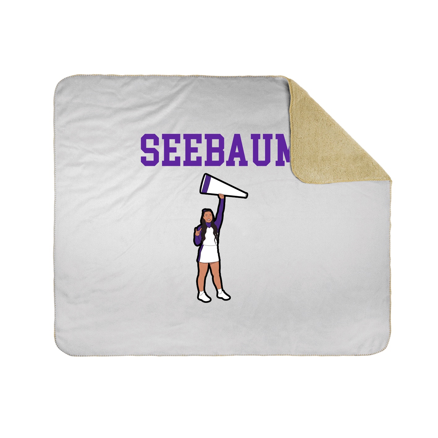 Throw Blanket — Shirsey in White