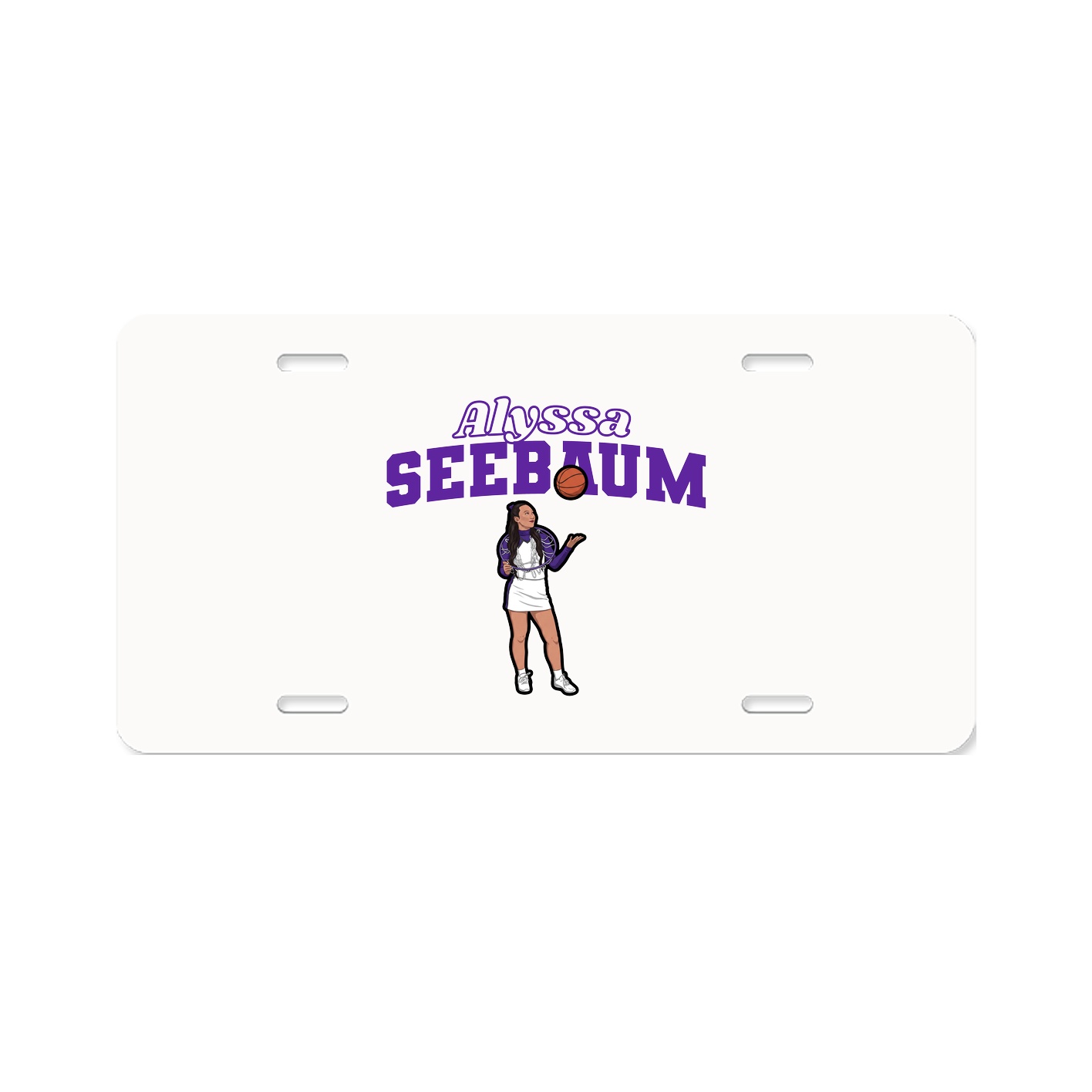 License Plate — Name Arch in Classic