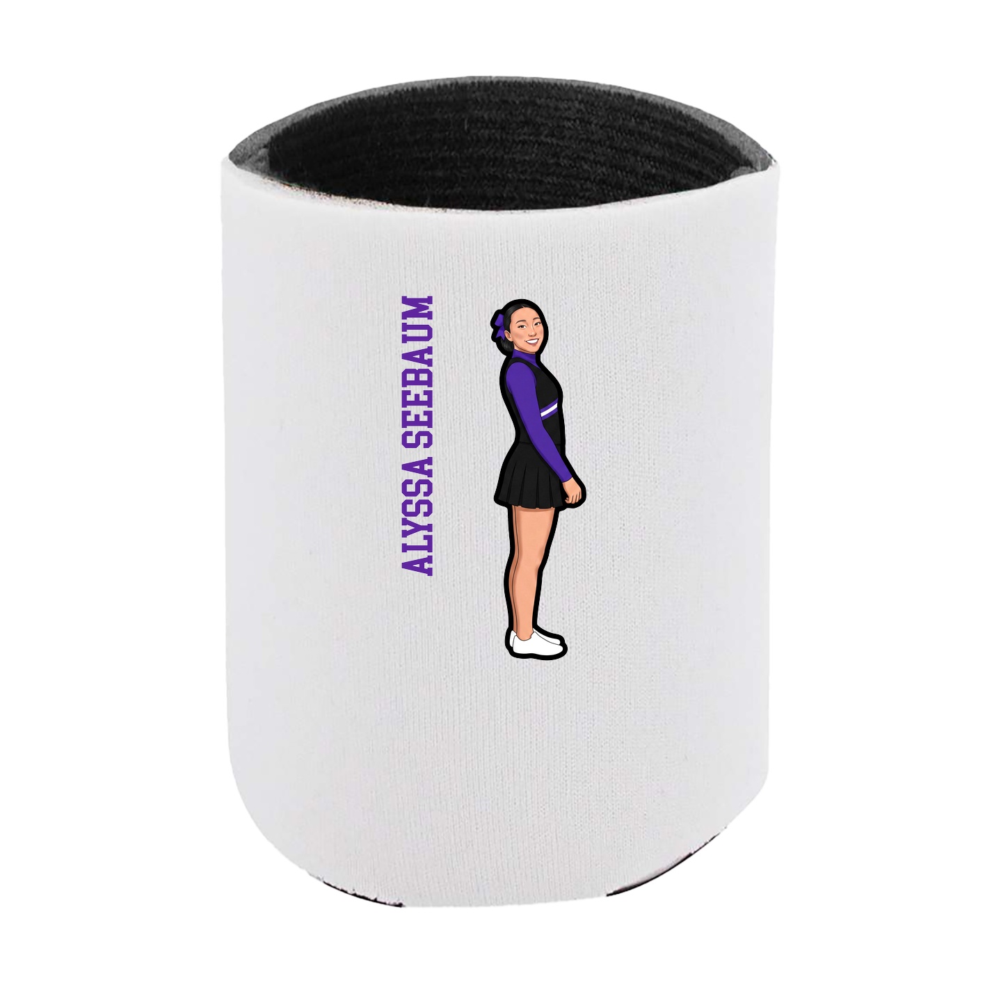 Can Holder — Name Vertical in White