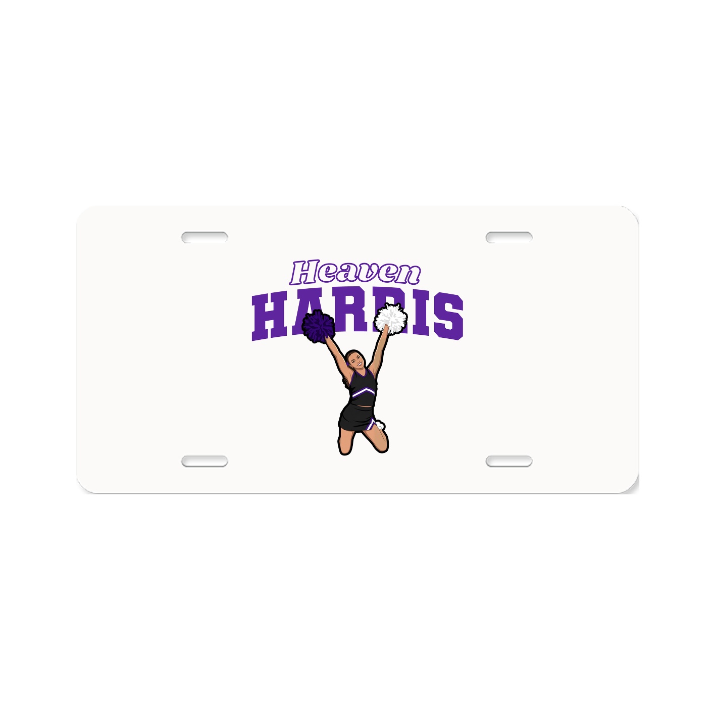 License Plate — Name Arch in Classic
