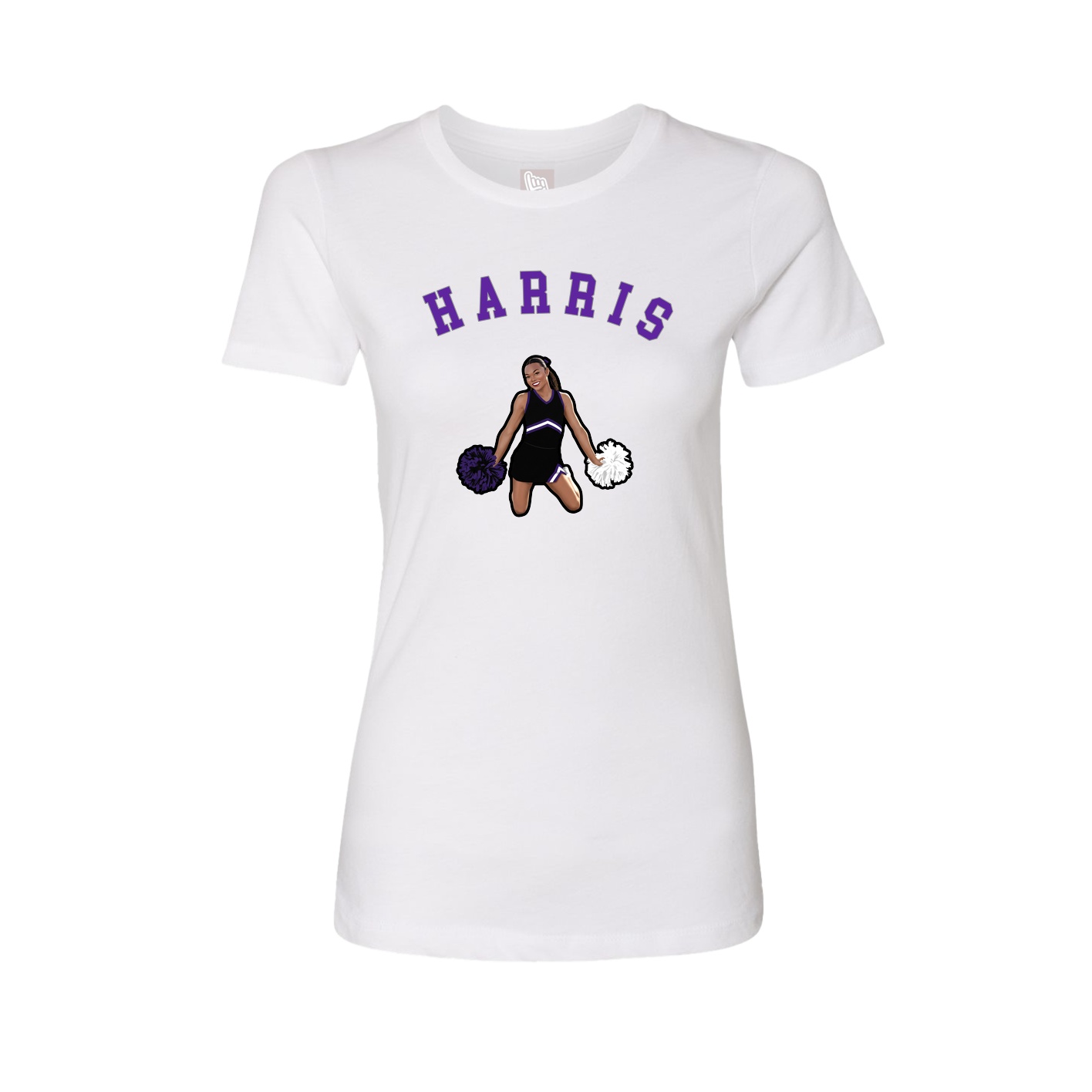 Fitted Women's Tee — Shirsey Arch in White