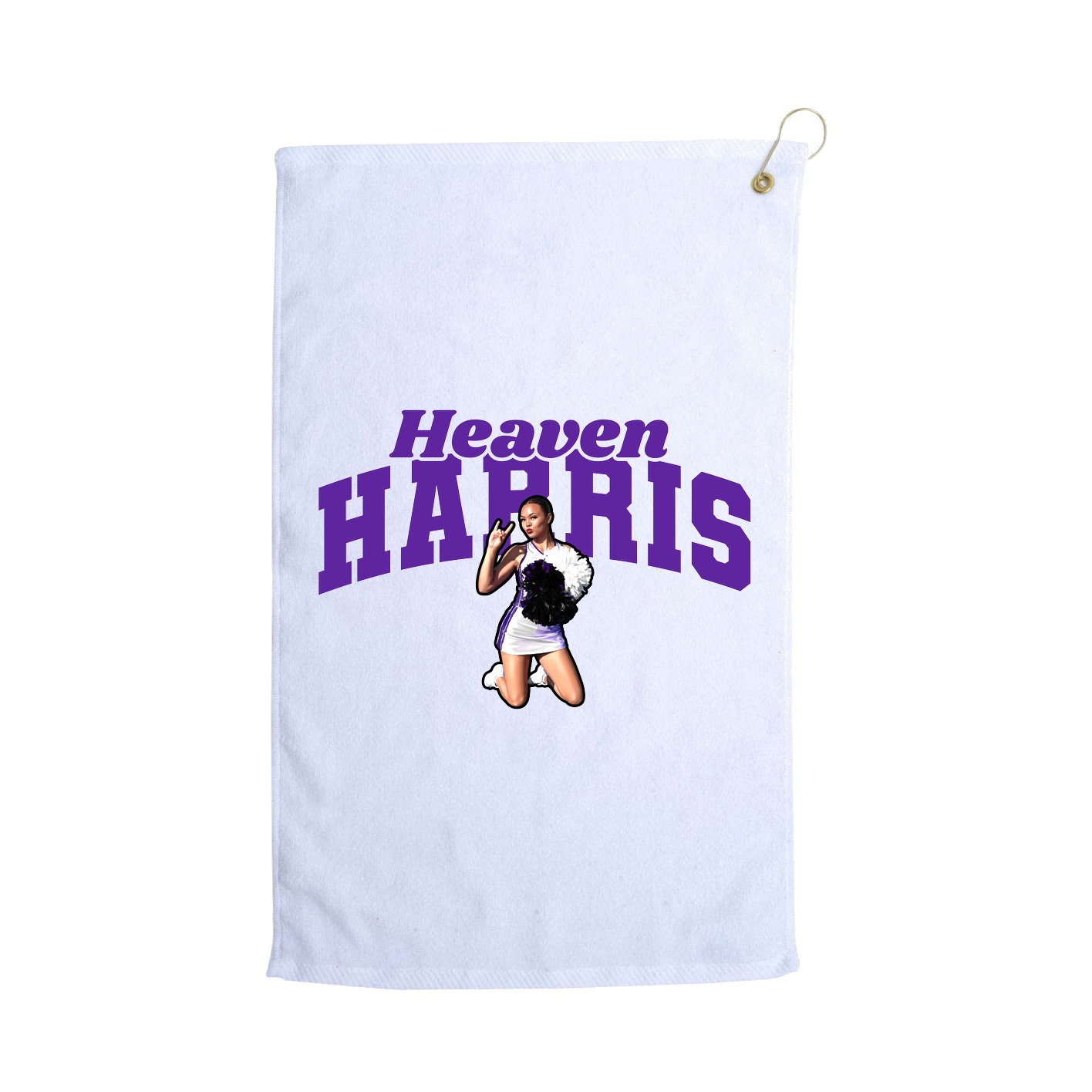 Golf Towel — Signature Arch in White