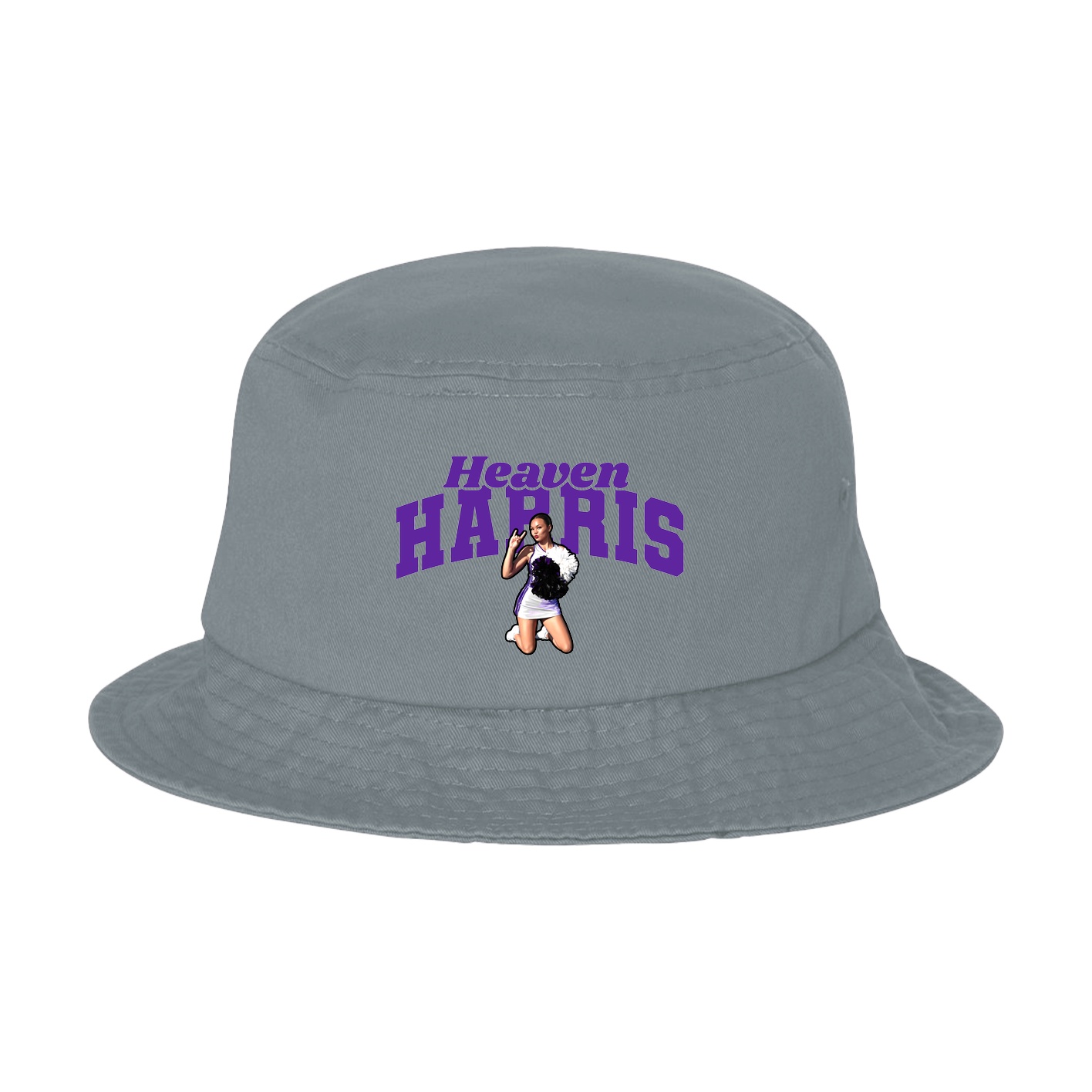 Bucket Cap — Signature Arch in Grey