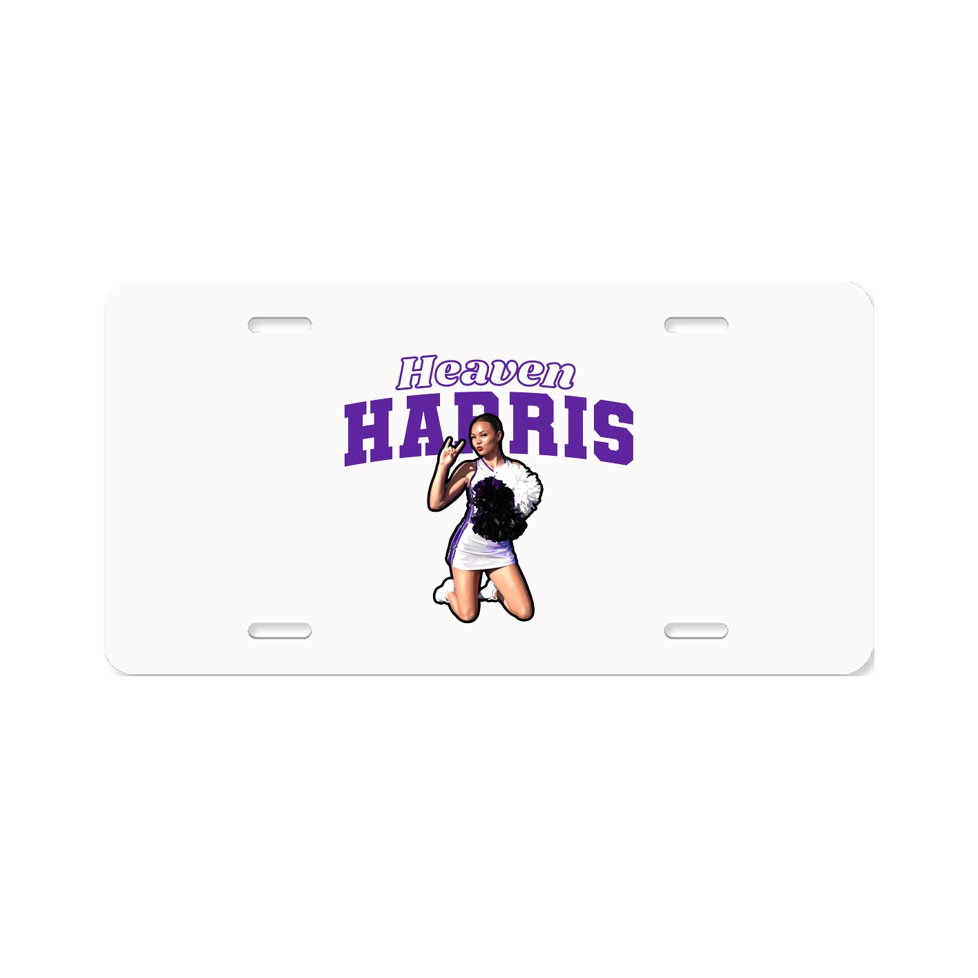 License Plate — Name Arch in Classic