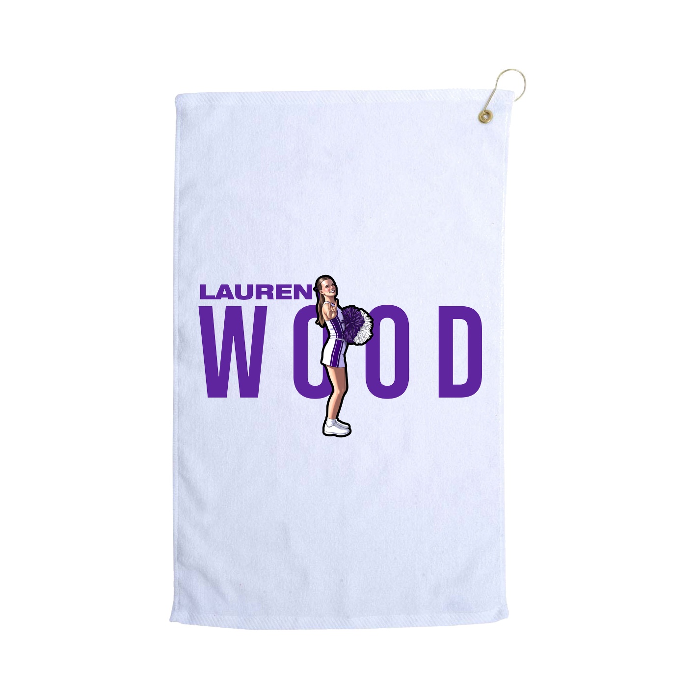 Golf Towel — Player Name in White