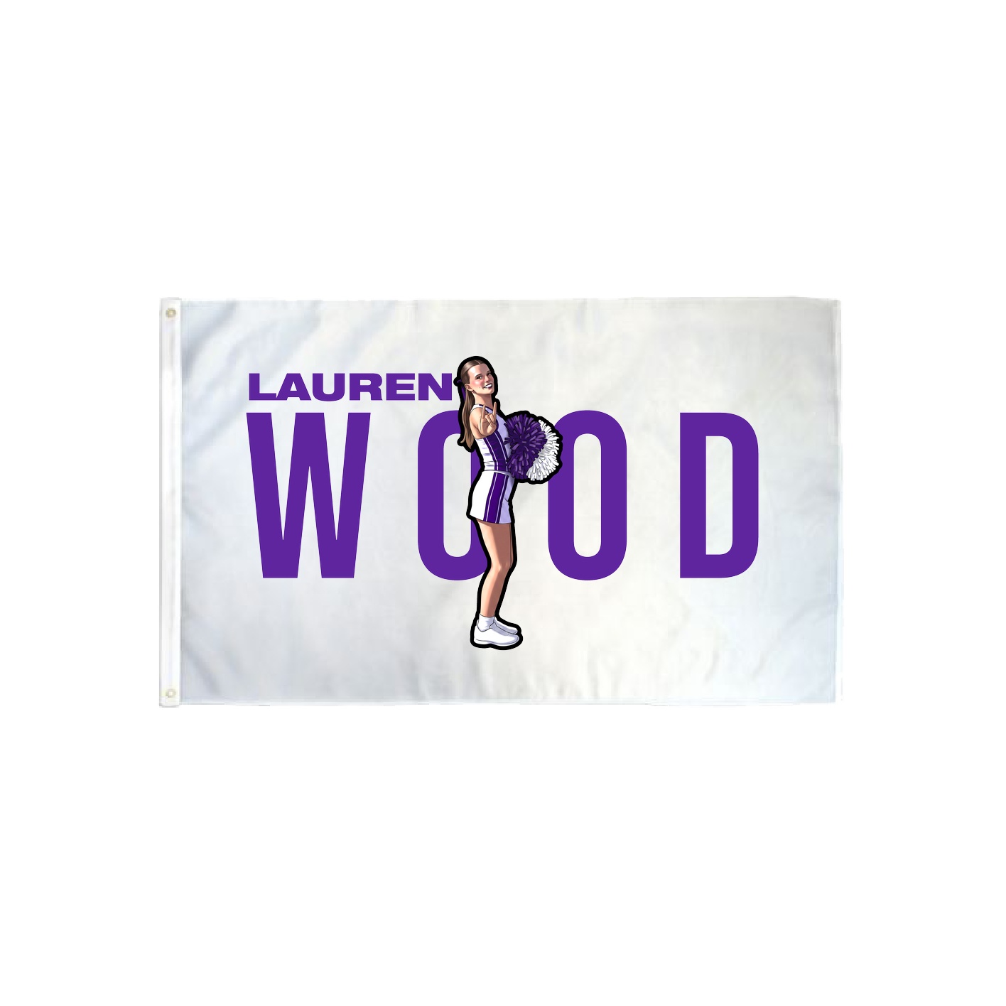 3x5 Flag — Player Name in Classic