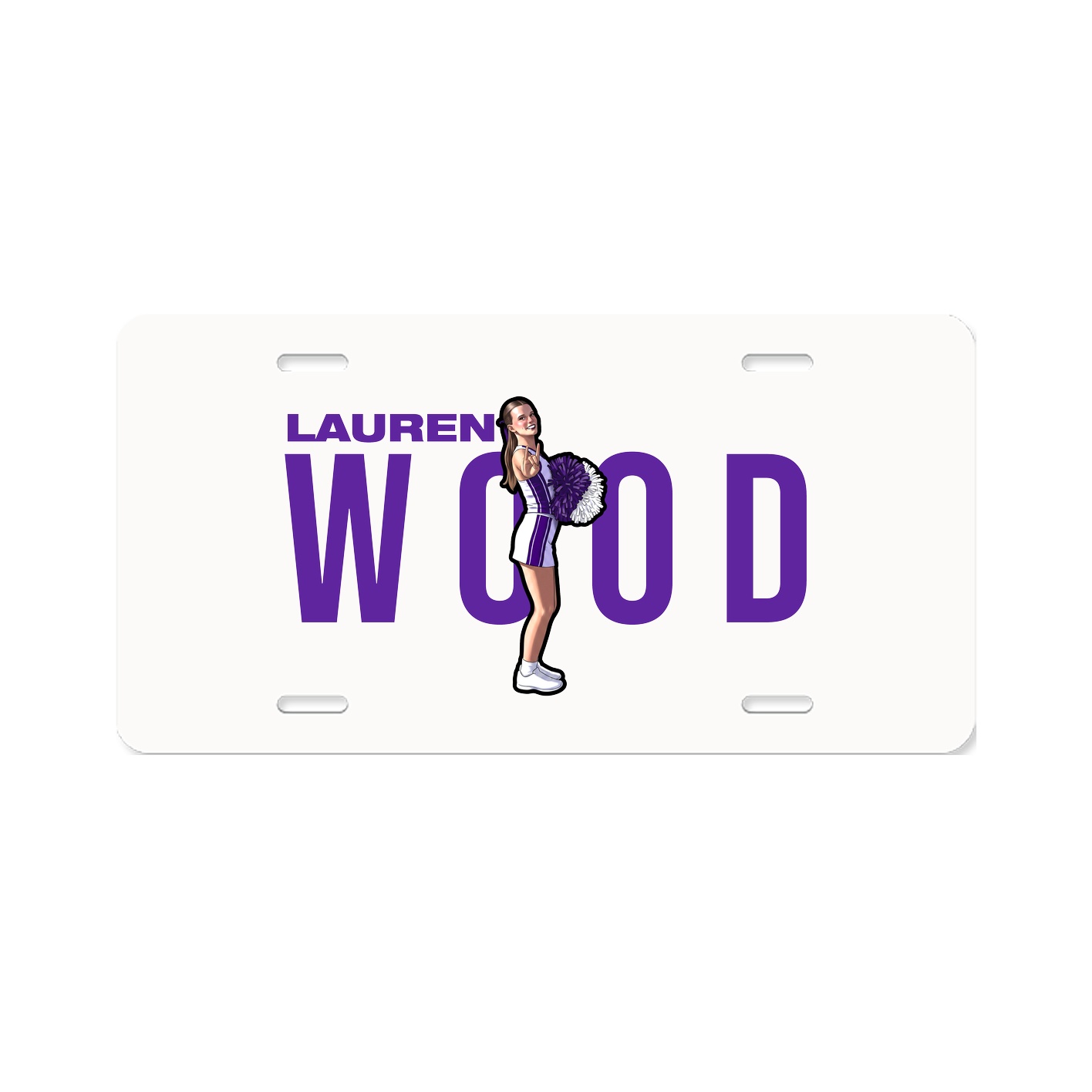 License Plate — Player Name in Classic
