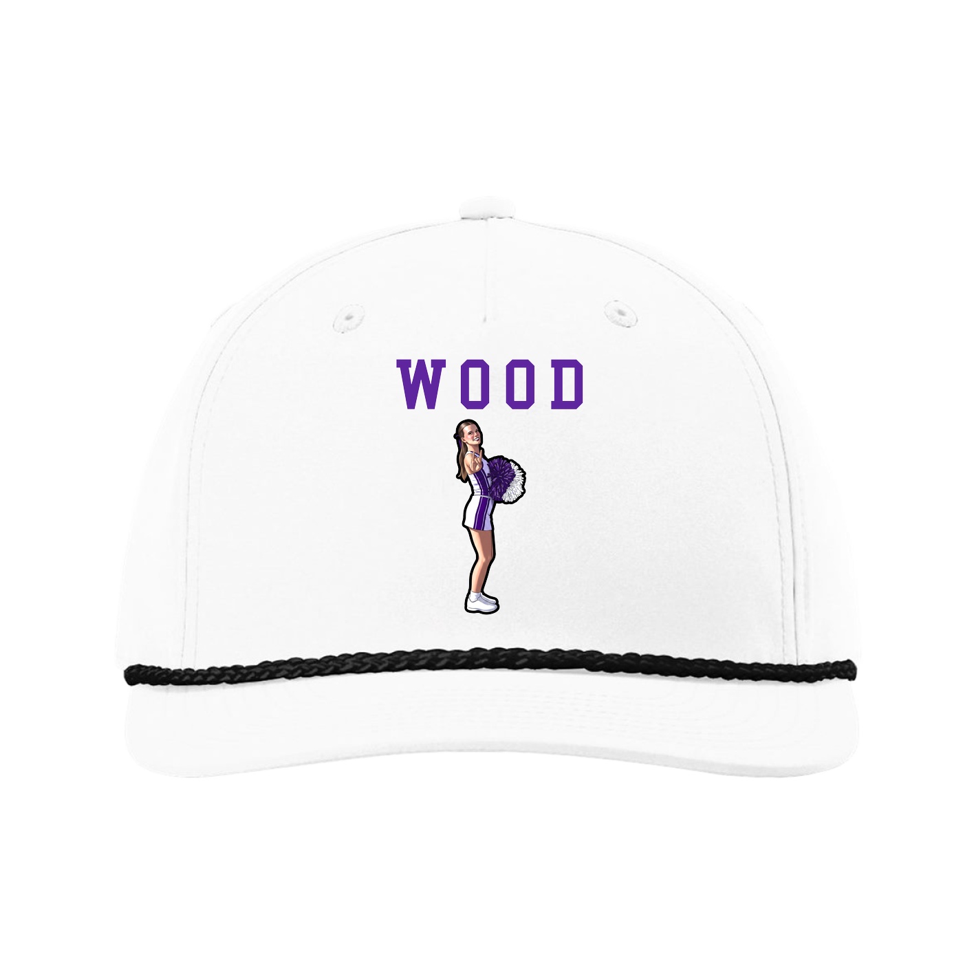Five-Panel Classic Rope Cap — Shirsey in White