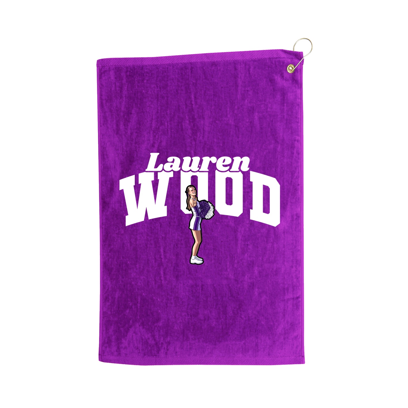 Golf Towel — Signature Arch in Purple