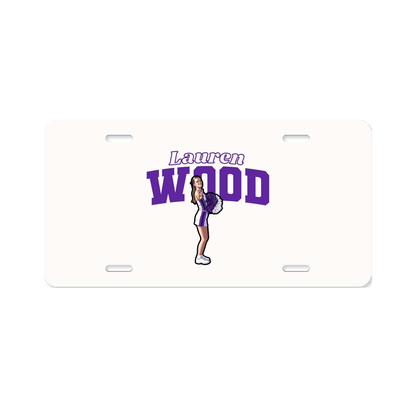 License Plate — Name Arch in Classic
