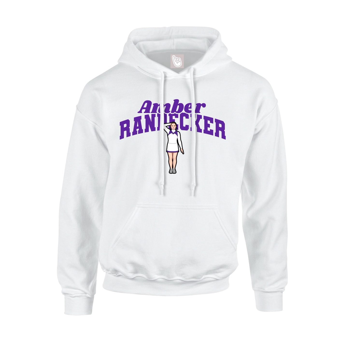 Hoodie — Signature Arch in White