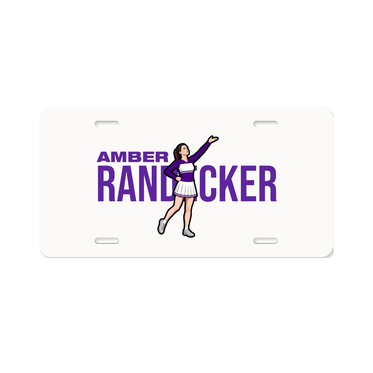 License Plate — Player Name in Classic