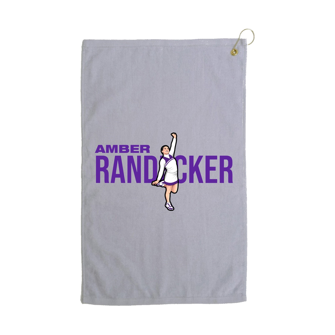 Golf Towel — Player Name in Grey
