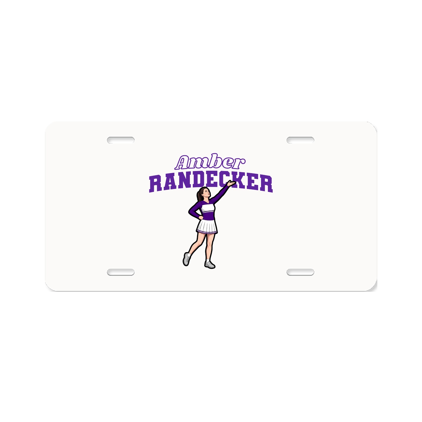 License Plate — Name Arch in Classic