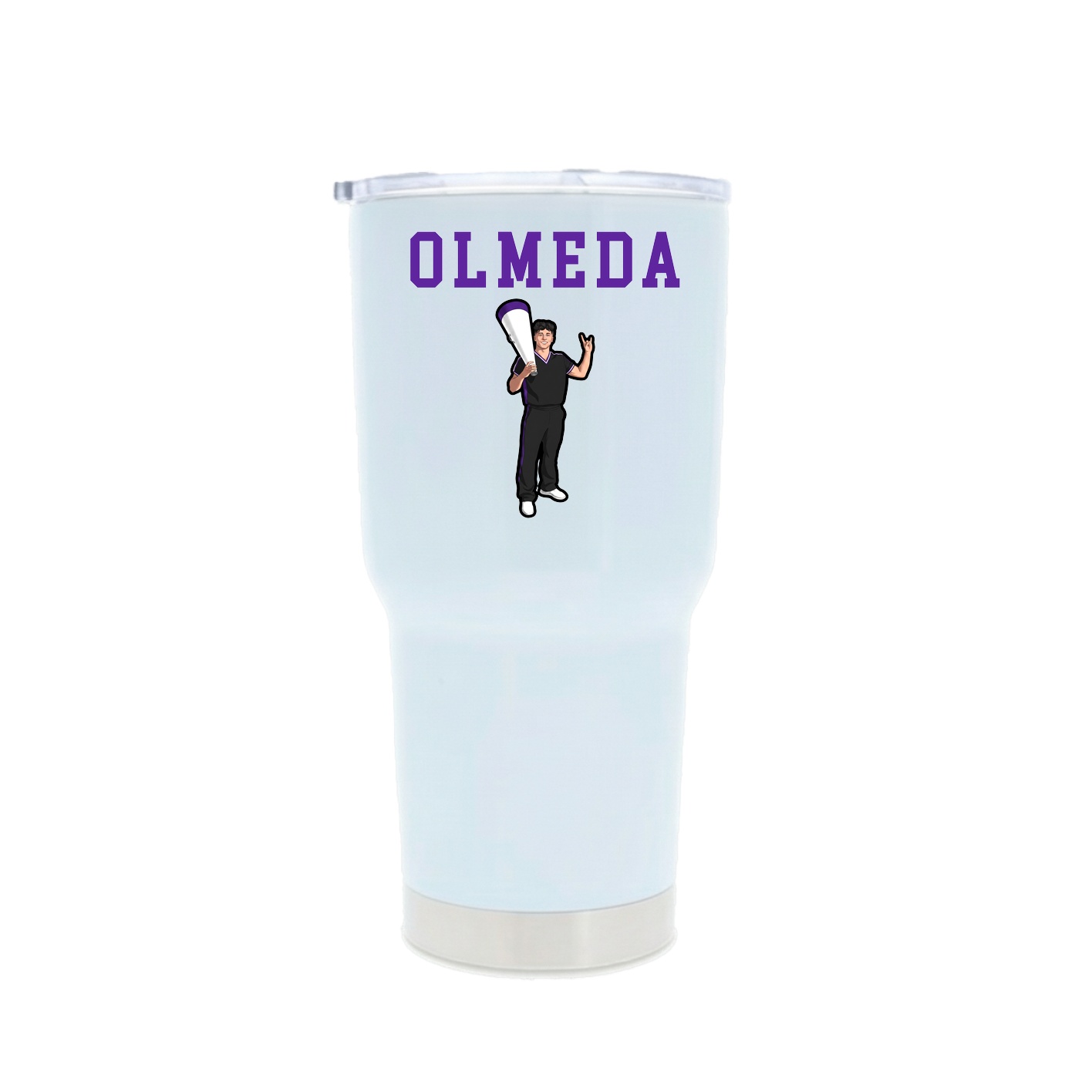 30oz Stainless Steel Tumbler — Shirsey in White