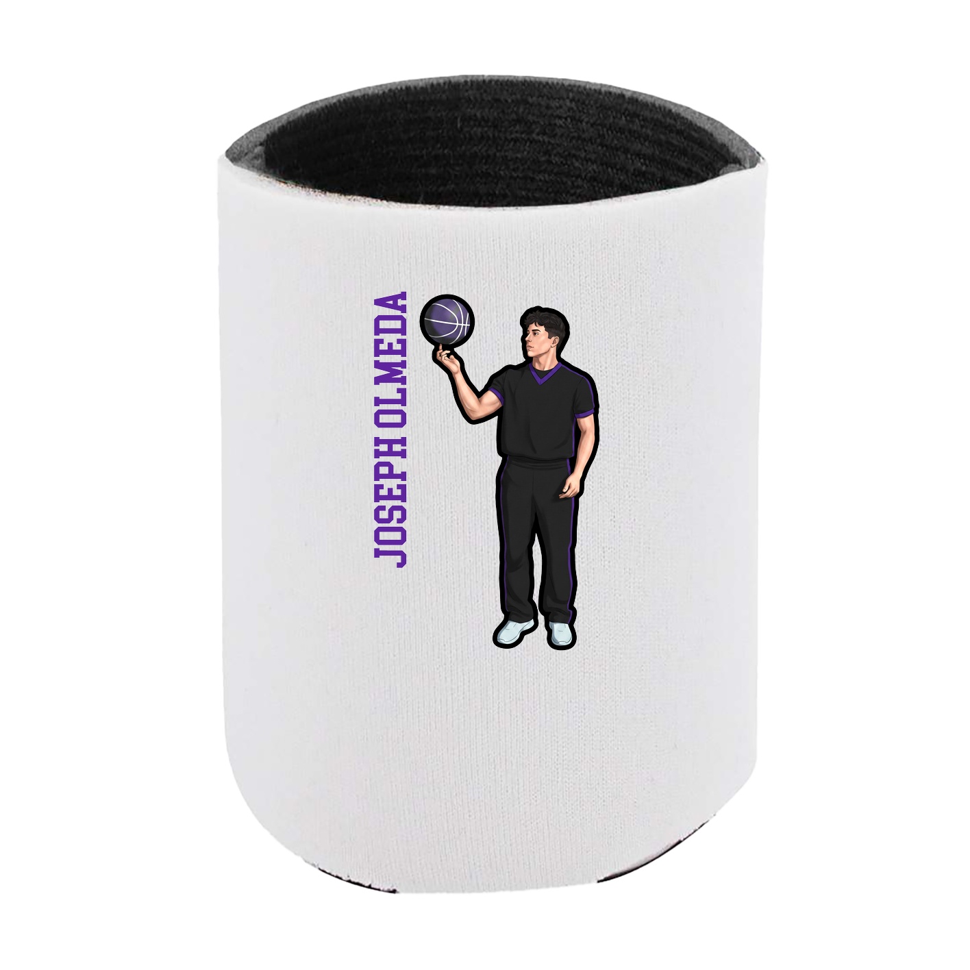 Can Holder — Name Vertical in White