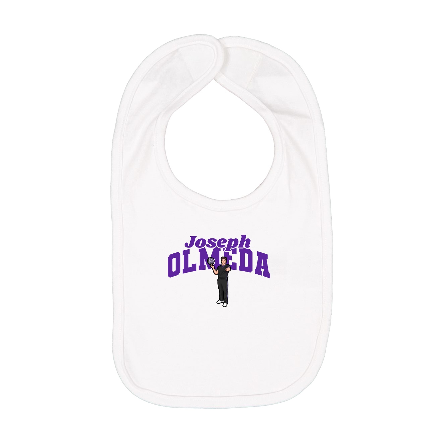 Infant Bib — Signature Arch in White