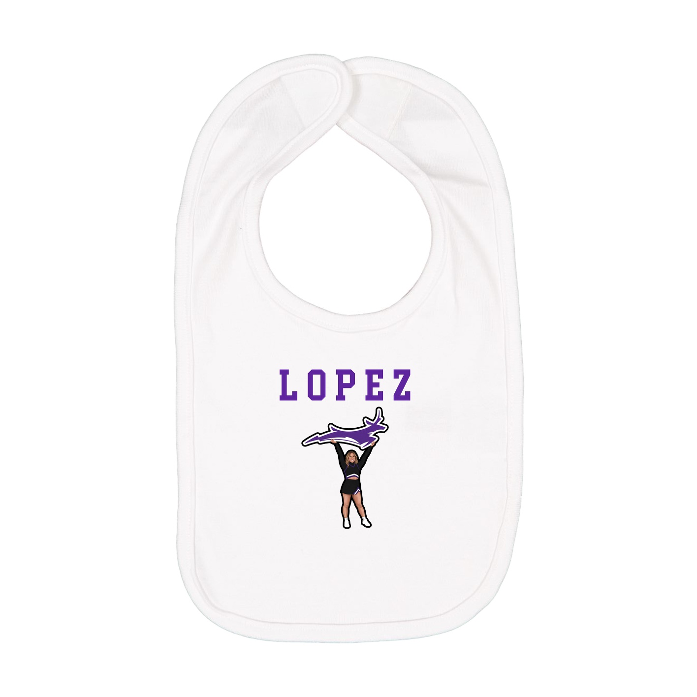 Infant Bib — Shirsey in White