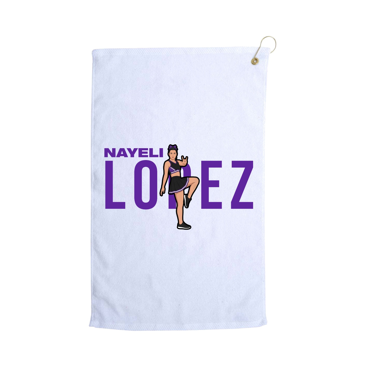Golf Towel — Player Name in White
