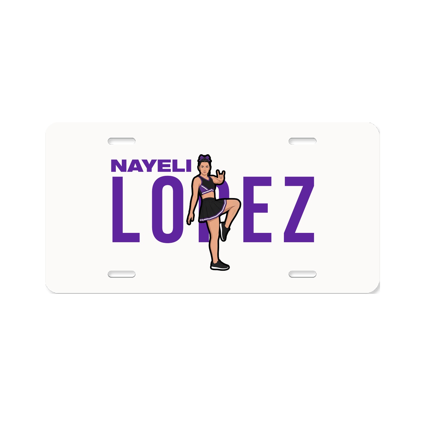 License Plate — Player Name in Classic