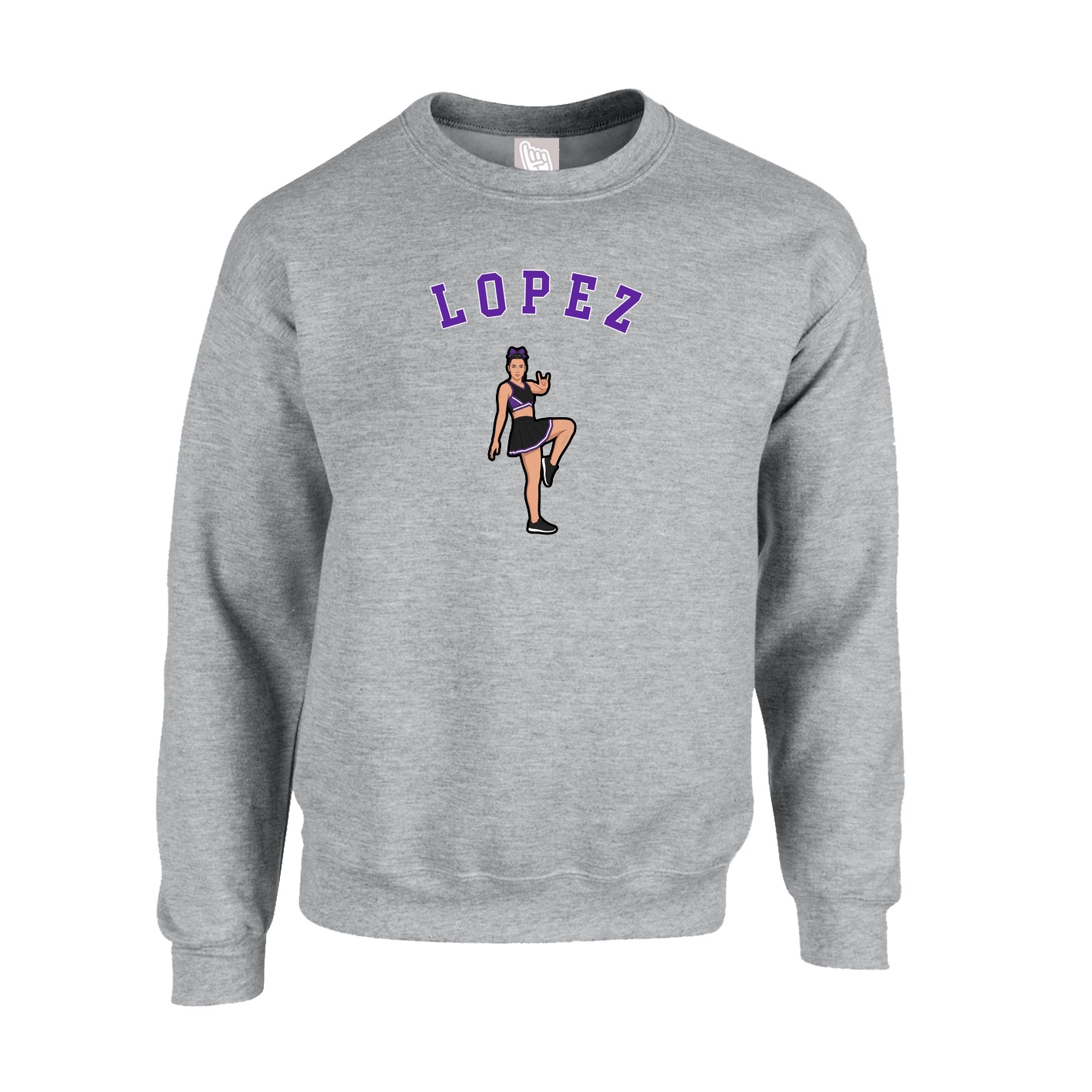 Fleece Crew — Shirsey Arch in Grey