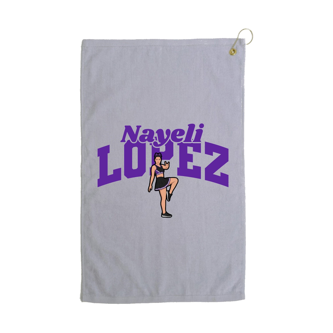 Golf Towel — Signature Arch in Grey