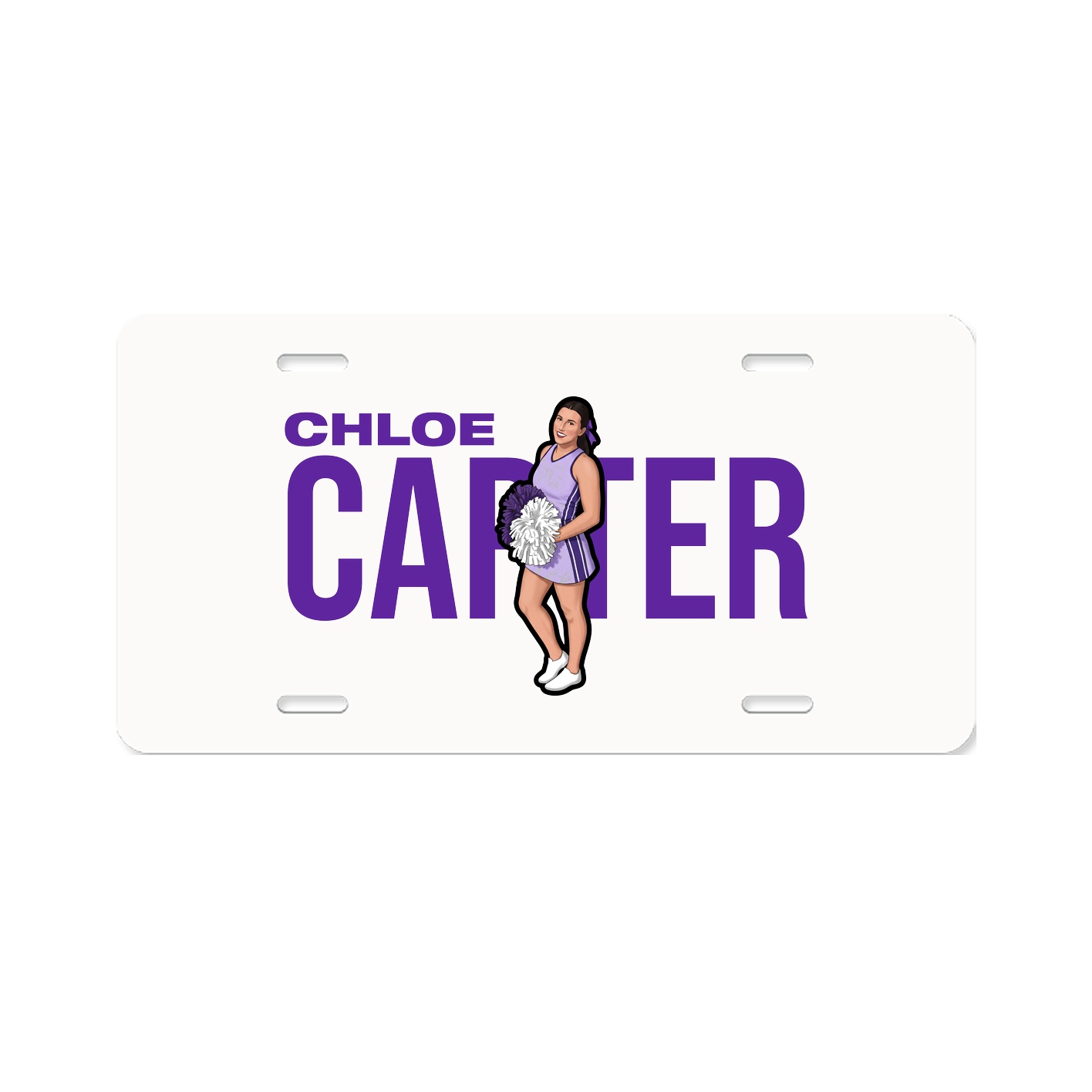 License Plate — Player Name in Classic