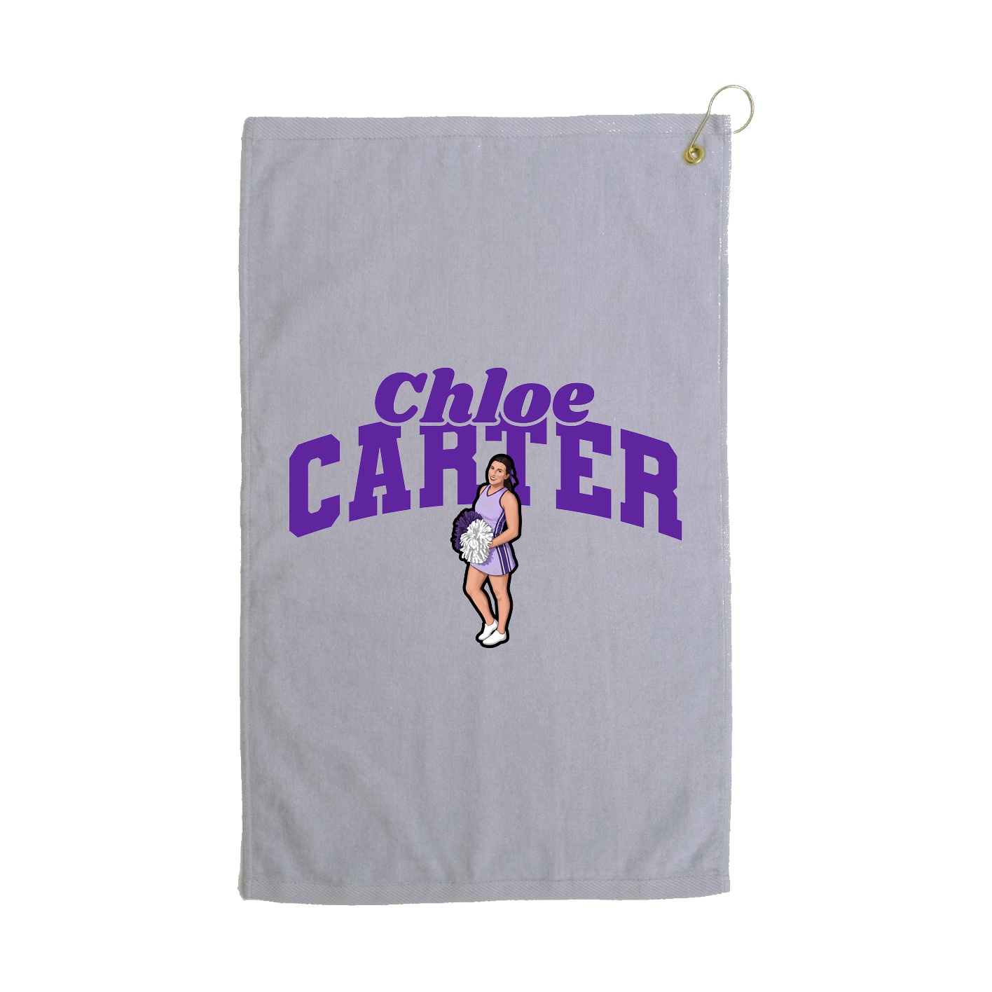 Golf Towel — Signature Arch in Grey